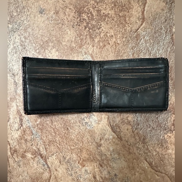 SOLD-Fossil Brand Money Clip Wallet for Belt Men’s One Size Brown Leather Silver - Picture 4 of 6